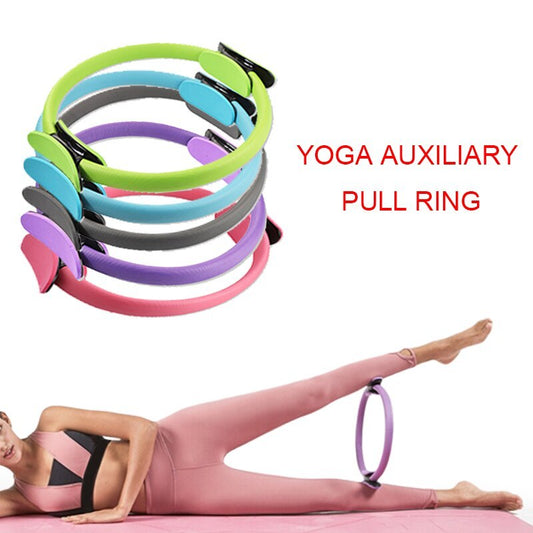Yoga Fitness Pilates Ring Women Girls Circle Magic Dual Exercise Home Gym Workout Sports Lose Weight Body Resistance - bazona.com