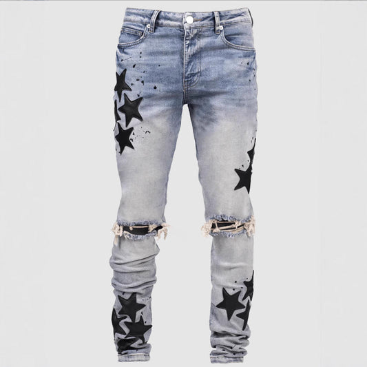 Men's Slim Stretch XINGX Fashion Jeans BAZONA