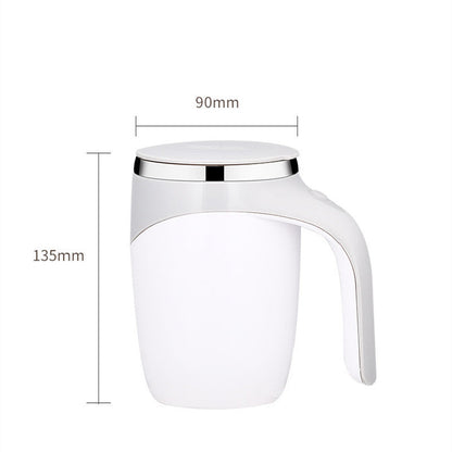 Rechargeable Model Automatic Stirring Cup Coffee Cup High Value Electric Stirring Cup Lazy Milkshake Rotating Magnetic Water Cup BAZONA