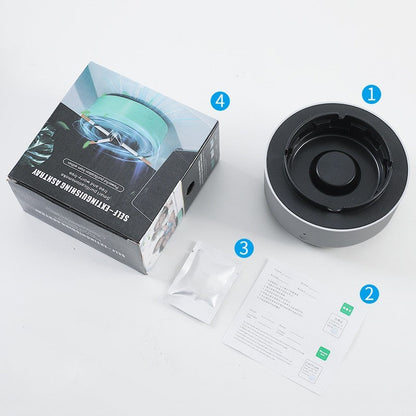Smoke Removal Air Purification Ashtray Anion Purification Practical Automatic Purifier Ashtray Portable Gadgets For Car Ashtray BAZONA