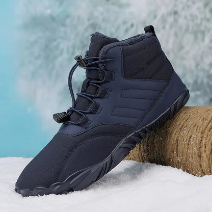 Outdoor Sports Cotton Shoes For Men And Women Winter Warm Slip-on Boots Wear-resistant Anti-ski Thickened Shoes Couple - bazona.com