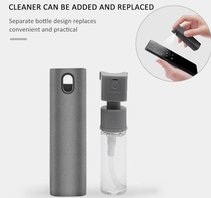 2 In 1 Phone Computer Screen Cleaner Kit For Screen Dust Removal Microfiber Cloth Set BAZONA