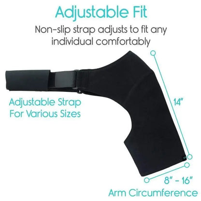 Neoprene Brace Dislocation Injury Arthritis Pain Shoulder Support - bazona.com