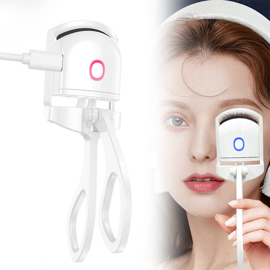 Heated Eyelash Curler Electric Temperature Control Mini Eyelash Curler Electric Portable Charging BAZONA