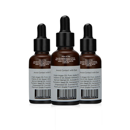 Men face care to improve the rash, nourish and bright beard. BAZONA