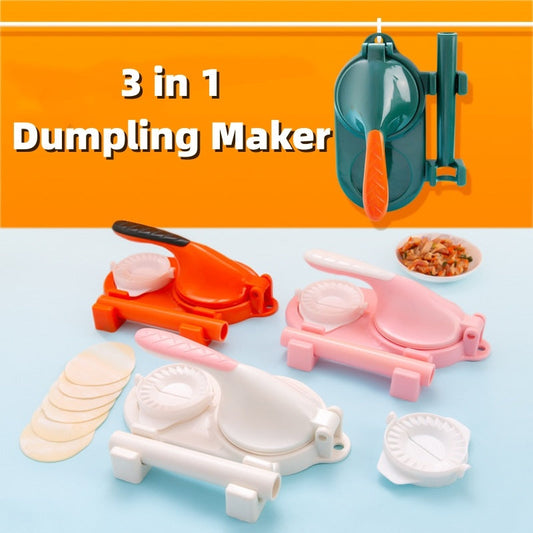 3 In 1 Dumpling Maker Portable Handmade Artifact Props Kitchen Tools Gadgets BAZONA