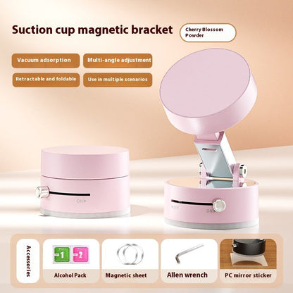 Foldable Magnetic Vacuum Car Phone Holder Foldable Suction Cup With Suction Cup Hands-Free Navigation For Smart Phone BAZONA