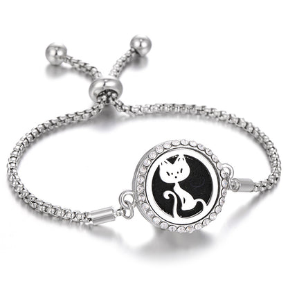 2024 New Kaleidoscope Aromatherapy Bracelet Perfume Essential Oil Diffuser Locket Bracelet Charms Women Aroma Diffuser Jewelry - bazona.com
