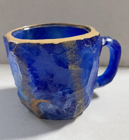 400ml Resin Mineral Crystal Coffee Mugs With Handles Elegant Fake Mineral Crystal Cup For Workplace Home Decor Christmas Gift Kitchen Gadgets BAZONA