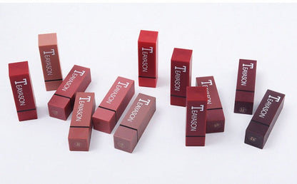 New set of 12-color square tube lipstick matte lipstick BAZONA
