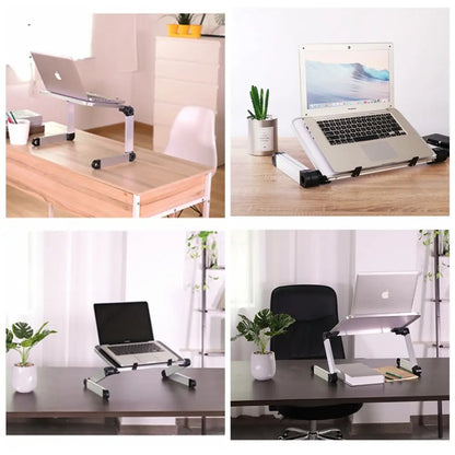 Foldable Laptop Stand Ergonomic Desk Tablet Holder - bazona.com