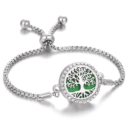 2024 New Kaleidoscope Aromatherapy Bracelet Perfume Essential Oil Diffuser Locket Bracelet Charms Women Aroma Diffuser Jewelry - bazona.com