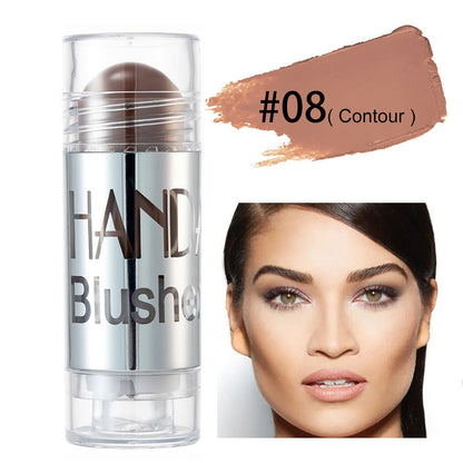 Cheek Blusher Shimmer Blush Stick Face Makeup Highlighter Bronzer Contour Cream Long-lasting Facial Make Up Cosmetics BAZONA