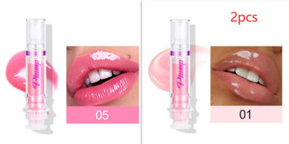 New Tube Lip Rich Lip Color Slightly Spicy Lip Honey Lip Glass Mirror Face Lip Mirror Liquid Lipstick BAZONA
