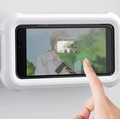 The Waterproof Box Of Bathroom Mobile Phone Rack Is Hung On The Wall - bazona.com