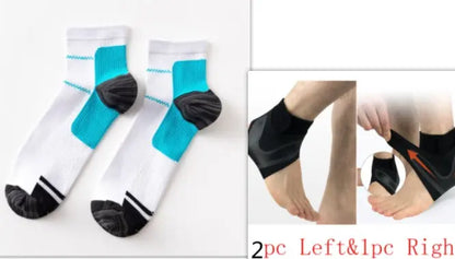 Ankle Support Brace Safety Running Basketball Sports Ankle Sleeves - bazona.com