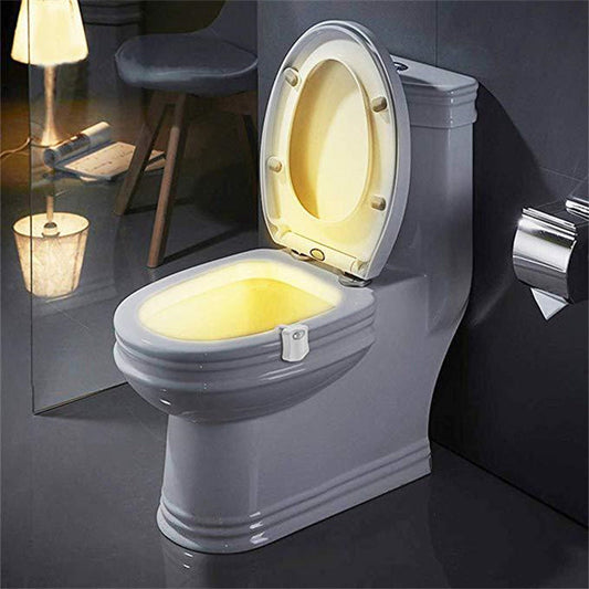 16 Colors LED Creative Hanging Human Toilet Sensor Toilet Cover Lamp BAZONA