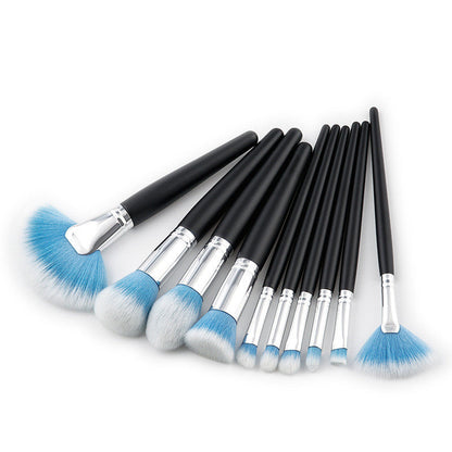10 beauty makeup brushes BAZONA