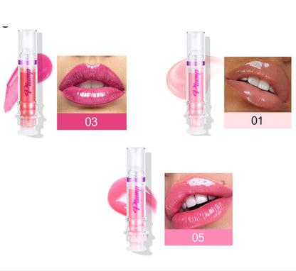 New Tube Lip Rich Lip Color Slightly Spicy Lip Honey Lip Glass Mirror Face Lip Mirror Liquid Lipstick BAZONA