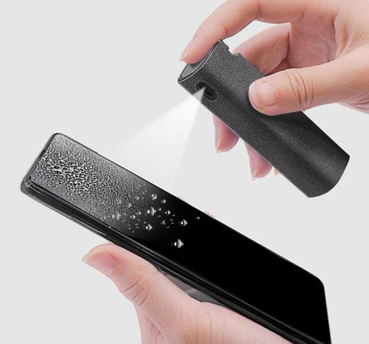 2 In 1 Phone Computer Screen Cleaner Kit For Screen Dust Removal Microfiber Cloth Set BAZONA
