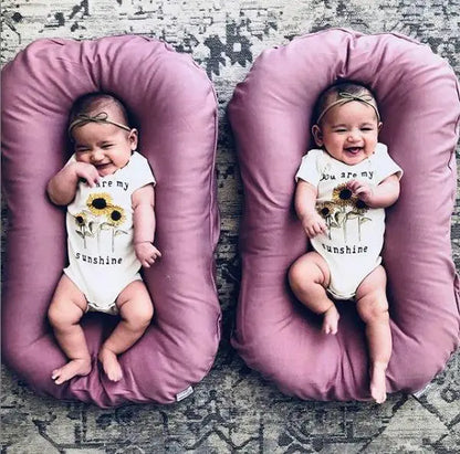 Baby Nest Bed Crib Newborn Baby Nest Cot Cribs Infant Portable Cotton Crib Travel Cradle Cushion - bazona.com
