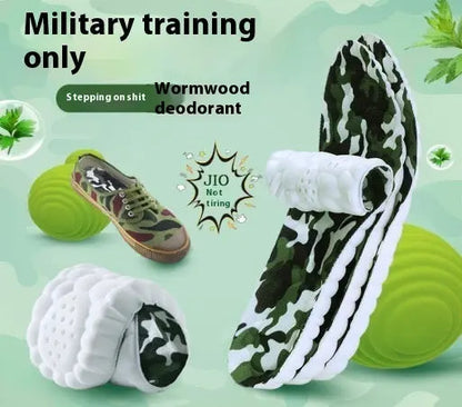 Insole Sports Shock Absorption Arch Support High Elastic Running Military Training - bazona.com