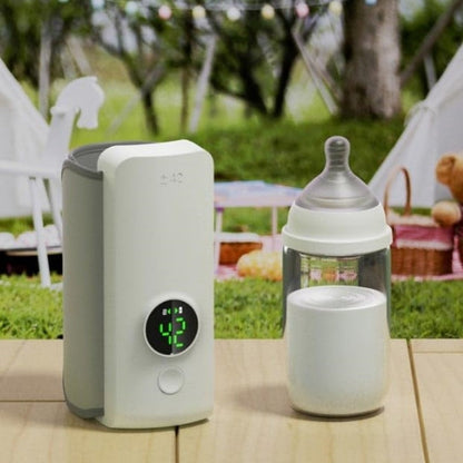 Portable Wireless Rechargeable Baby Bottle Warmer USB Charging And Heating Bag Portable Constant Temperature Milk Warmer Universal Bottle Insulation Sleeve BAZONA