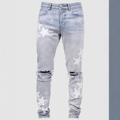 Men's Slim Stretch XINGX Fashion Jeans BAZONA