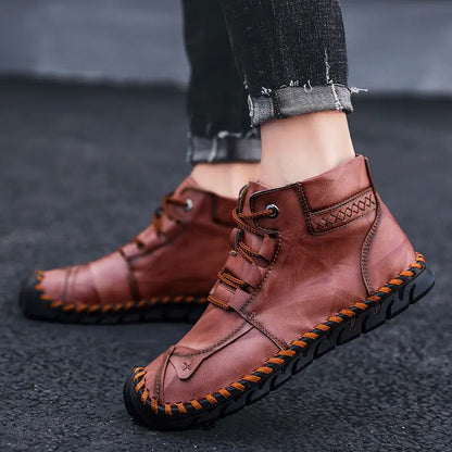 Leather shoes leather men casual shoes - bazona.com