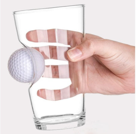 Stuck In Glass Beer Mug Golf Embedded Creative Wine Glass BAZONA
