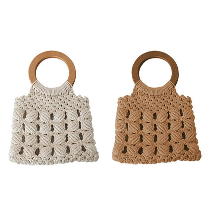 Fashion cotton rope straw women bags BAZONA