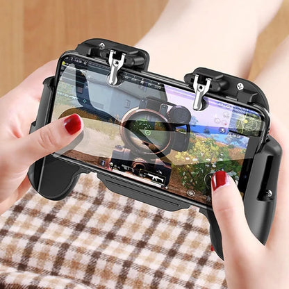 Compatible with Apple, New Arrive Wireless Gamepad Telescopic Controller iOS Android Phone Gaming Trigger with fan - bazona.com