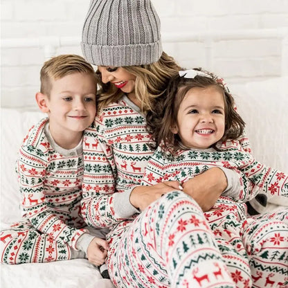Christmas Pajamas Family Matching New Year Father Mother Kids Baby Look Clothes Set Dad Mom And Daughter Son Pyjamas Outfit - bazona.com
