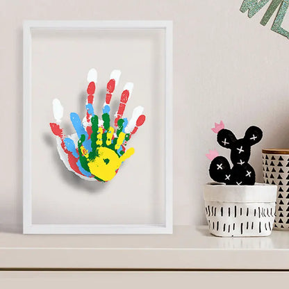 Art Print Souvenir Multi-person Handprint Diy Handprint Photo Frame - bazona.com