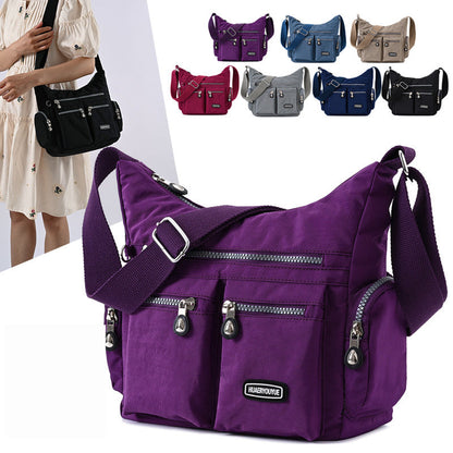 Women Shoulder Bags Multiple Pockets Waterproof Crossbody Bags BAZONA