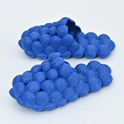 New Summer Fashion Massage Mesh  Bubble  Bathroom Slides Home Indoor Anti-Skid Shoes - bazona.com
