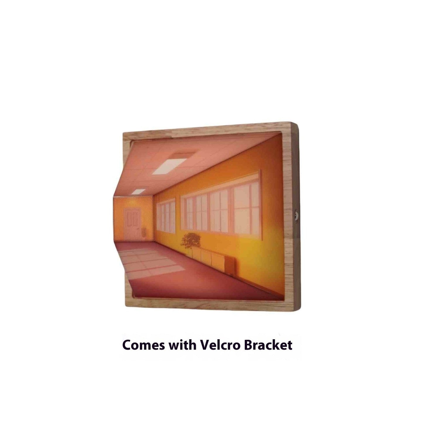 3D Illusion Night Light Gallery Bedside Picture Style Creative Modern Simulate Sunshine Drawing Night Light Gift BAZONA