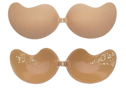 Invisible Push Up Bra Backless Strapless Bra Seamless Front Closure Bralette Underwear BAZONA