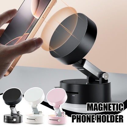 Foldable Magnetic Vacuum Car Phone Holder Foldable Suction Cup With Suction Cup Hands-Free Navigation For Smart Phone BAZONA