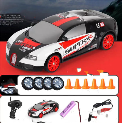 2.4G Drift Rc Car 4WD RC Drift Car Toy Remote Control GTR Model AE86 Vehicle Car RC Racing Car Toy For Children Christmas Gifts - bazona.com