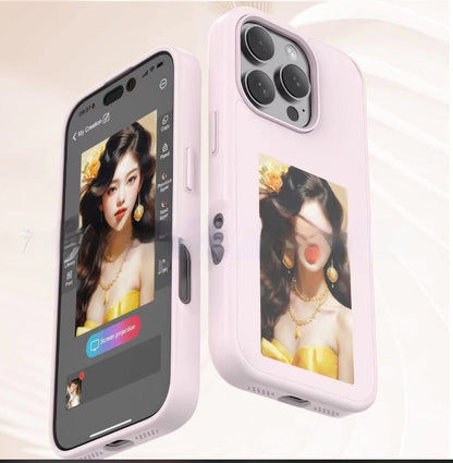 E-ink Screen Phone Case Unlimited Screen Projection Personalized Phone Cover Battery Free New Designer Luxury Phone Case BAZONA