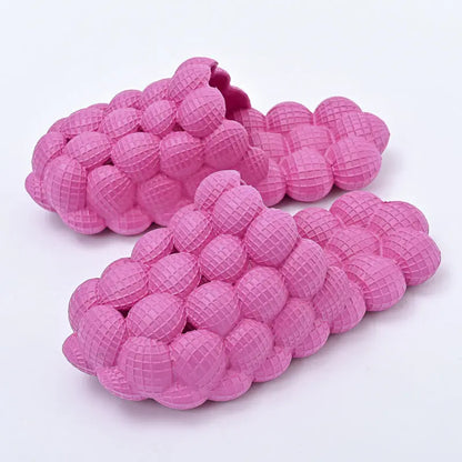 New Summer Fashion Massage Mesh  Bubble  Bathroom Slides Home Indoor Anti-Skid Shoes - bazona.com