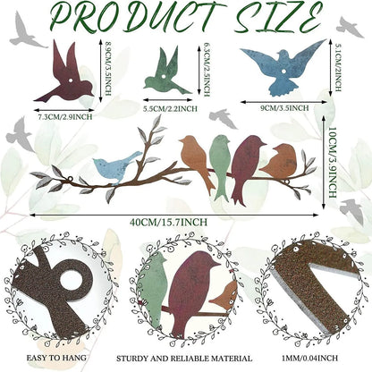 Bird Branch Wall Decoration Wall-mounted - bazona.com