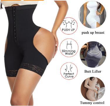 Women Shapewear High Waist Butt Lifter Tummy Control Underwear Workout Waist Trainer Corset BAZONA