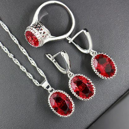 Bride Wedding Party Dinner Jewellery Set Hair Claw Diamond Jewellery BAZONA