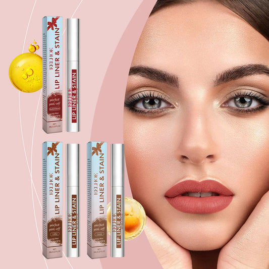 Peeling Lip Gloss Waterproof Lip Liner Stain Tattoo Long Lasting Makeup Peel Off Tattoo Lipgloss Hydrating Matte Lip Peel Off Lipliner Cosmetics BAZONA