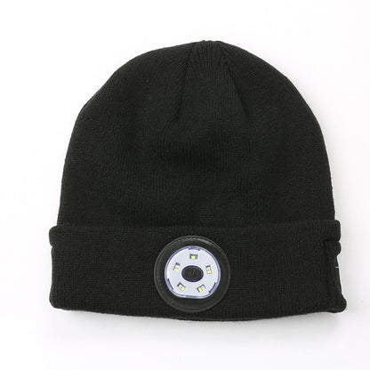 Glow Wireless Music Call Night Run Outdoor Lighting Warm Earphone Hat BAZONA