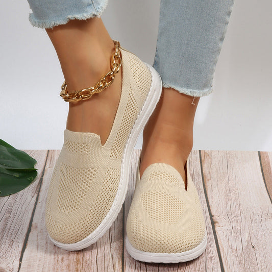 Women's Mesh Shoes Breathable Slip On Lazy Shoes Loafers BAZONA