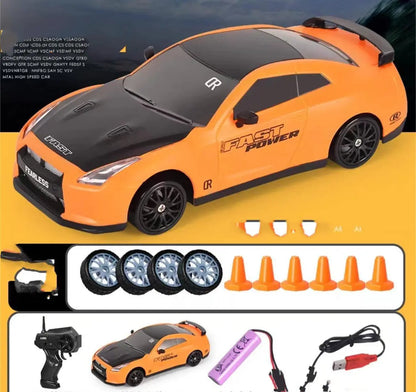 2.4G Drift Rc Car 4WD RC Drift Car Toy Remote Control GTR Model AE86 Vehicle Car RC Racing Car Toy For Children Christmas Gifts - bazona.com