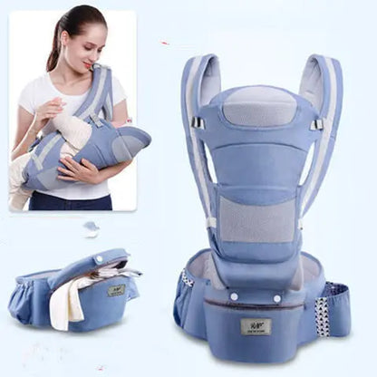 Ergonomic Baby Carrier Infant Baby Hipseat Carrier 3 In 1 Front Facing Ergonomic Kangaroo Baby Wrap Sling - bazona.com
